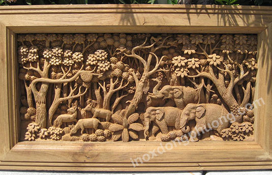 Địa chỉ gia công tranh điêu khắc gỗ bằng máy CNC giá rẻ