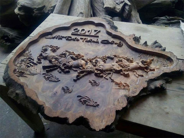 Gia công gỗ cnc, đục tượng gỗ bằng máy tại Đông Phương