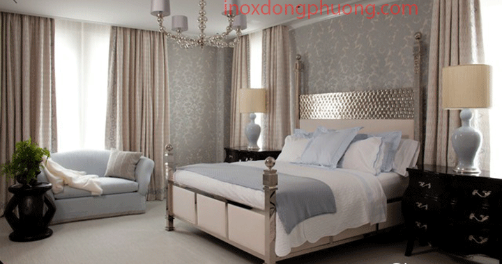 7Những mẫu giường ngủ inox đẹp - độc đáo - sang trọng cho căn phòng