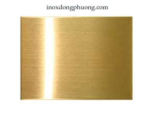 Tấm inox 201 vàng xước dày 1mm