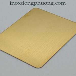 Tấm inox 304 vàng xước dày 0.5mm