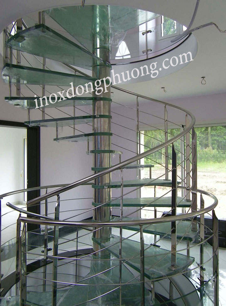 Đơn giản với những thiết kế lan can cầu thang làm bằng inox-07